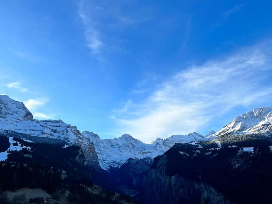 Wengen Apartment - Amazing Views, Centrally Located By Train Station Exteriör bild